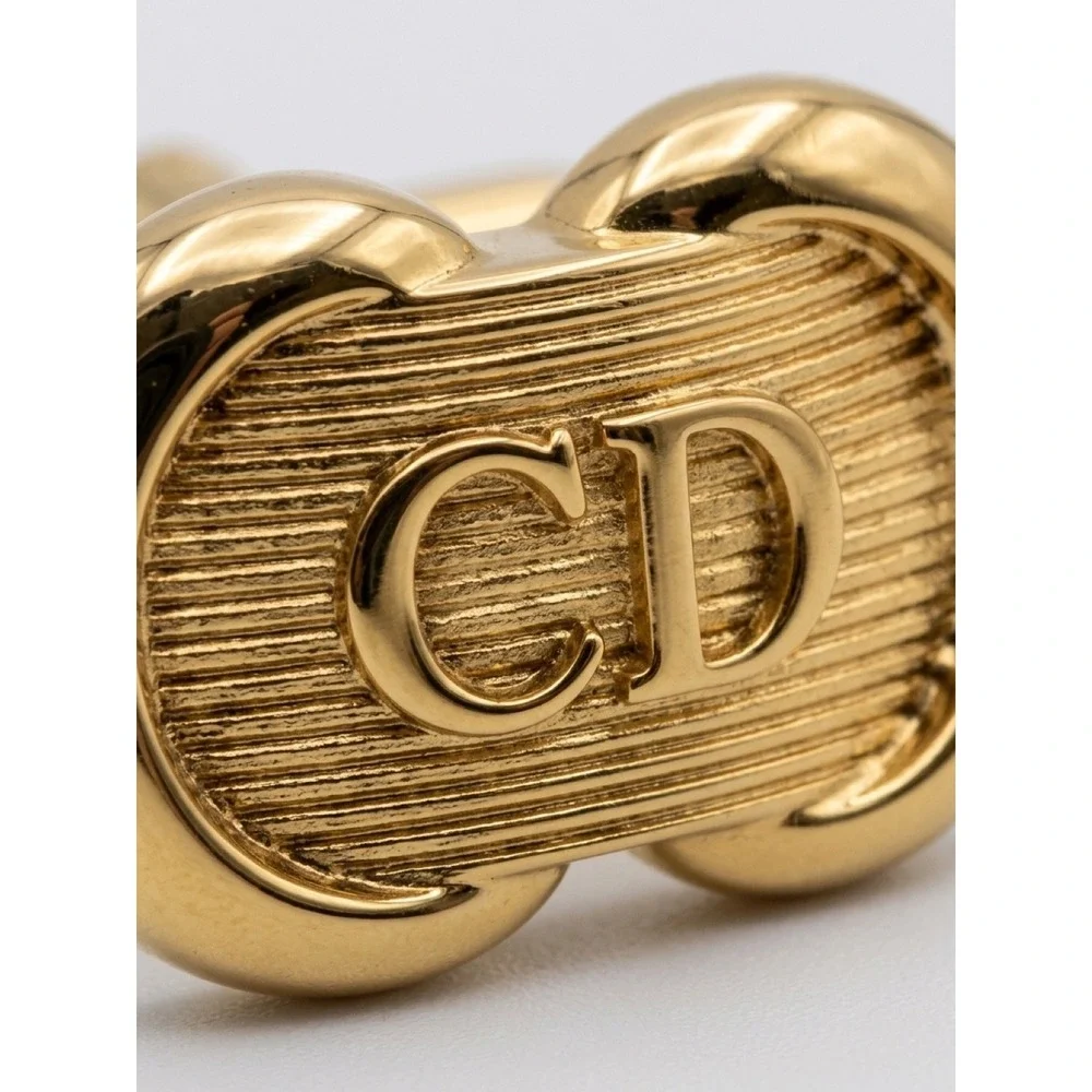 Rare Vintage Christian Dior Gold Cuff Links /Excellent Condition / Original Box!